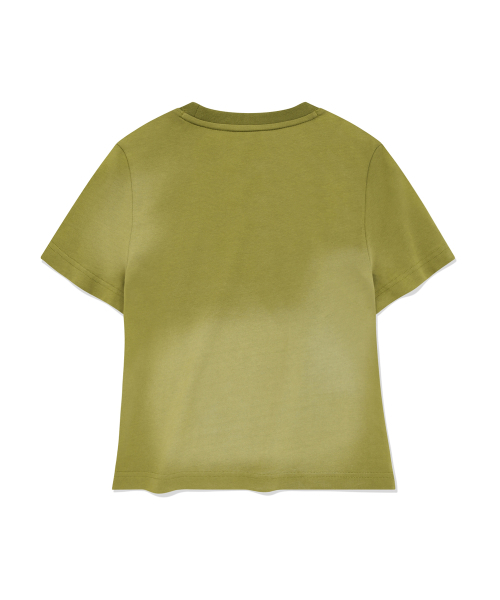 PHYSICAL DEPARTMENT(フィジカル デパートメント)の「ウィメンズ3D-ACTIVEメタルスリムフィットショートスリーブオリーブカーキ(Tシャツ/カットソー・レディース・その他・MEDIUM/SMALL)」の2枚目の写真