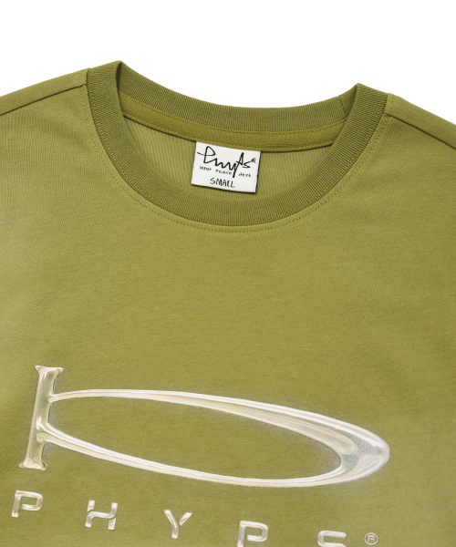 PHYSICAL DEPARTMENT(フィジカル デパートメント)の「ウィメンズ3D-ACTIVEメタルスリムフィットショートスリーブオリーブカーキ(Tシャツ/カットソー・レディース・その他・MEDIUM/SMALL)」の3枚目の写真