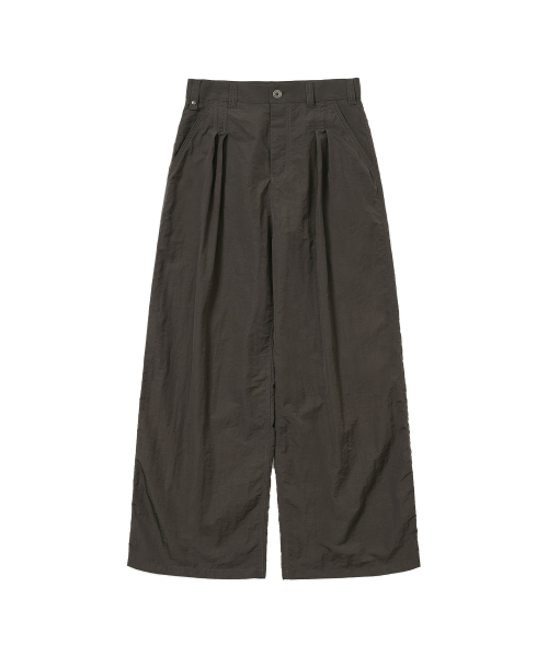 Nylon Easy Pants Brown