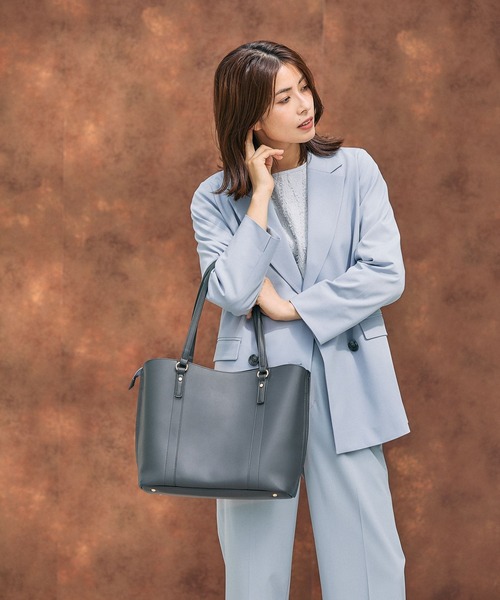 GLOBAL WORK（グローバルワーク）の「スペ軽撥水A4トート/621069（トートバッグ・レディース・ブラック/ブラウン/グレー/アイボリー・ONE SIZE）」の14枚目の写真