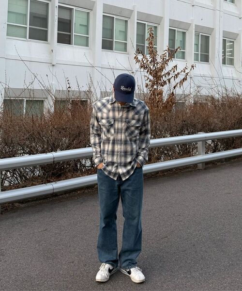 COSTUME O’CLOCK(コスチュームオクロック)の「チェックウエスタンセミオーバーフィットロングスリーブシャツ2COLORCOOSSH198(シャツ/ブラウス・メンズ・ネイビー/ピンク・MEDIUM/LARGE/SMALL)」の6枚目の写真