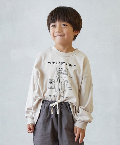 A BAG OF CHIPS（アバッグオブチップス）の「FOV/フォブ LAST HOPE L/S Tシャツ（Tシャツ/カットソー・キッズ・チャコールグレー/ホワイト/ベージュ系その他・S/M/L/XL）」の3枚目の写真