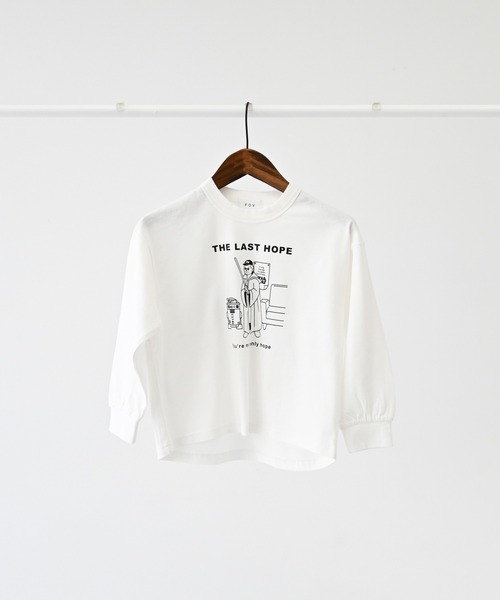 A BAG OF CHIPS（アバッグオブチップス）の「FOV/フォブ LAST HOPE L/S Tシャツ（Tシャツ/カットソー・キッズ・チャコールグレー/ホワイト/ベージュ系その他・S/M/L/XL）」の10枚目の写真