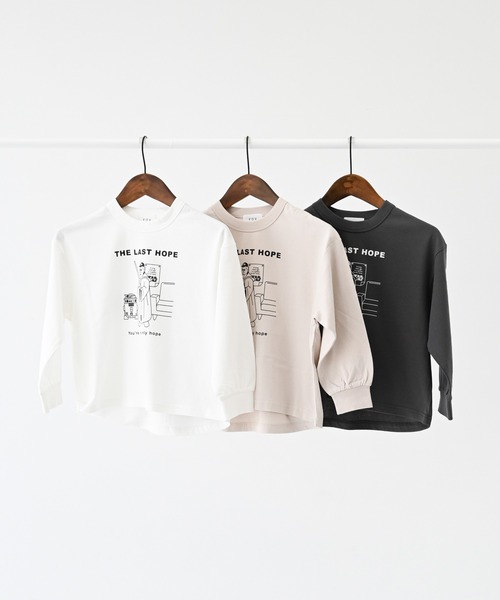 A BAG OF CHIPS（アバッグオブチップス）の「FOV/フォブ LAST HOPE L/S Tシャツ（Tシャツ/カットソー・キッズ・チャコールグレー/ホワイト/ベージュ系その他・S/M/L/XL）」の12枚目の写真