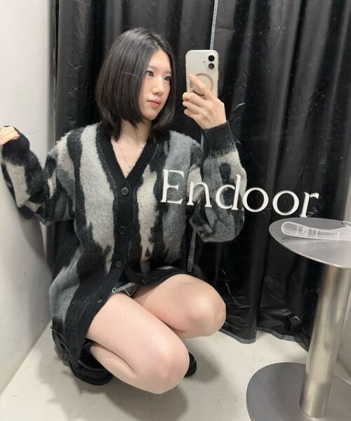 ENDOOR（エンドア）の「Blend knit cardigan (black)（カーディガン/ボレロ・メンズ・ブラック・1/2）」の14枚目の写真