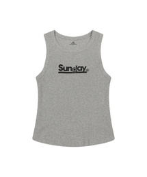 W) Sunday SLEEVELESS GRAY