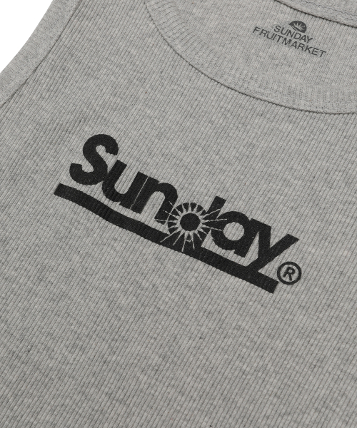 SUNDAY FRUIT MARKET(サンデーフルーツマーケット)の「W) Sunday SLEEVELESS GRAY(Tシャツ/カットソー・レディース・その他・SMALL)」の4枚目の写真