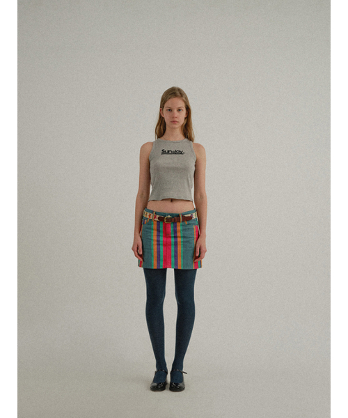 SUNDAY FRUIT MARKET(サンデーフルーツマーケット)の「W) Sunday SLEEVELESS GRAY(Tシャツ/カットソー・レディース・その他・SMALL)」の8枚目の写真