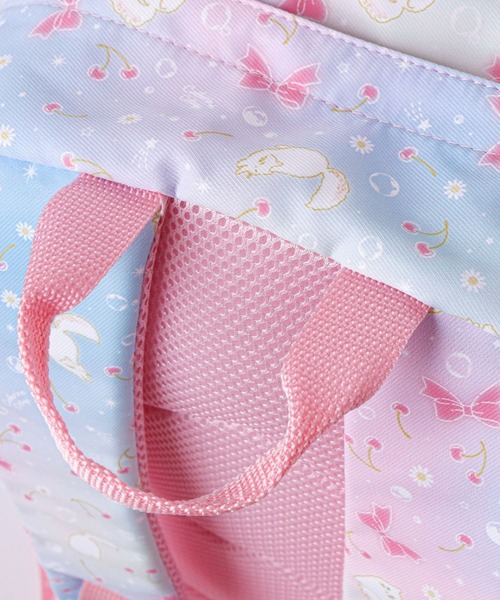 Catherine Cottage（キャサリンコテージ）の「クリアポケット付きネコ柄リュックサック　キーホルダーセット（バックパック/リュック・キッズ・パープル・FREE）」の8枚目の写真