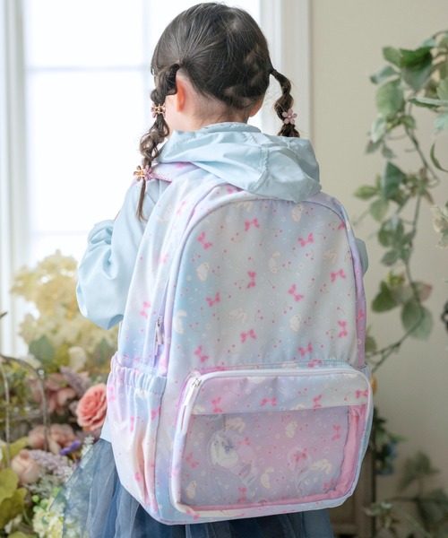 Catherine Cottage（キャサリンコテージ）の「クリアポケット付きネコ柄リュックサック　キーホルダーセット（バックパック/リュック・キッズ・パープル・FREE）」の17枚目の写真