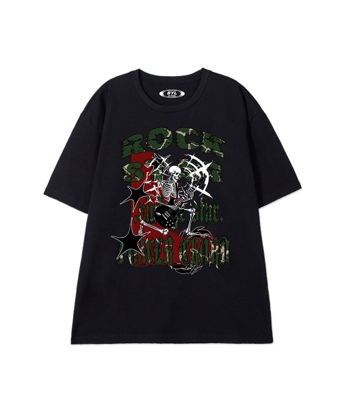 BY.L(バイエル)の「スケルトンロックスター 半袖Tシャツ ブラック(Tシャツ/カットソー・メンズ・その他・MEDIUM/LARGE/X-LARGE/XX-LARGE)」の2枚目の写真