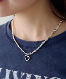 Kastane（カスタネ）の「【fiw.】ハートビーズネックレス（ネックレス）」