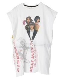 ＪＵＧＬＡＮＳ | 【KISS,TOKYO】リメイクTシャツ ノースリーブ ホワイト(Tシャツ/カットソー)