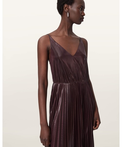 ALLSAINTS(オールセインツ)の「SPARK 2-IN-1 DRESS | SPARK 2-IN-1 ドレス・ワンピース(ワンピース・レディース・レッド系その他・S/XS/L/M)」の2枚目の写真