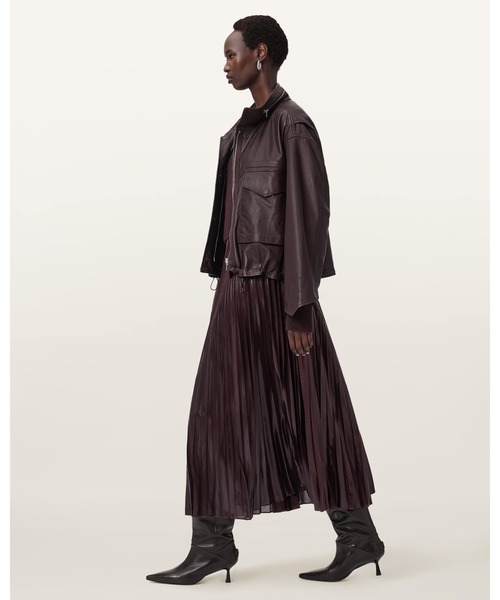 ALLSAINTS(オールセインツ)の「SPARK 2-IN-1 DRESS | SPARK 2-IN-1 ドレス・ワンピース(ワンピース・レディース・レッド系その他・S/XS/L/M)」の5枚目の写真