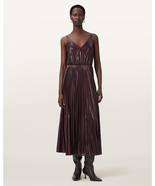 ALLSAINTS(オールセインツ)の「SPARK 2-IN-1 DRESS | SPARK 2-IN-1 ドレス・ワンピース(ワンピース・レディース・レッド系その他・S/XS/L/M)」の6枚目の写真