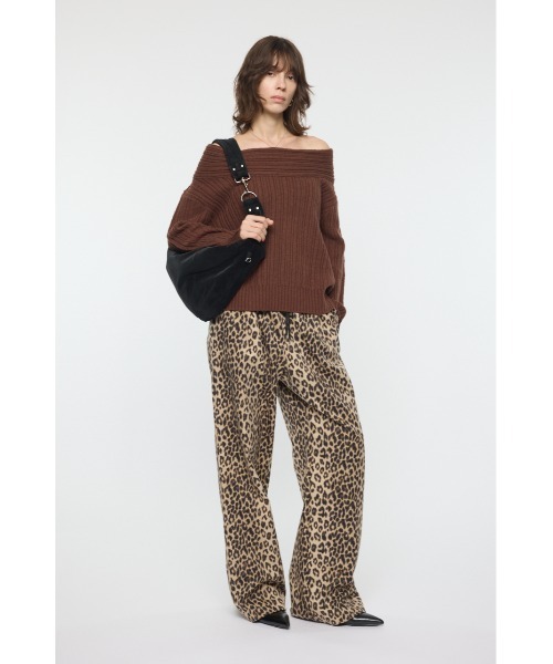 セール】OVER RIB オフショルダー（ニット/セーター）｜MOUSSY
