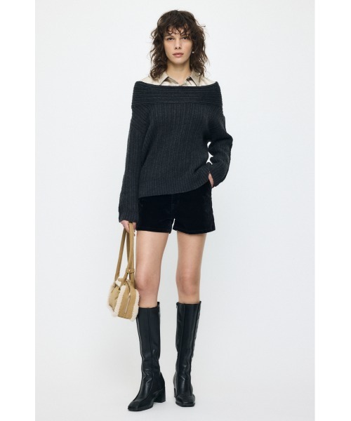 セール】OVER RIB オフショルダー(ニット/セーター)|MOUSSY セール】OVER RIB オフショルダー(ニット/セーター)|MOUSSY