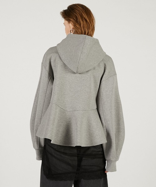 PRANK PROJECT(プランクプロジェクト)の「【2026Spring Pre-Order】ペプラムフーディパーカー / Peplum Hoodie(パーカー・レディース・チャコールグレー/ライトグレー・FREE)」の13枚目の写真