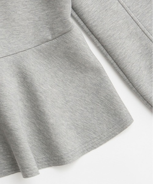 PRANK PROJECT(プランクプロジェクト)の「【2026Spring Pre-Order】ペプラムフーディパーカー / Peplum Hoodie(パーカー・レディース・チャコールグレー/ライトグレー・FREE)」の21枚目の写真