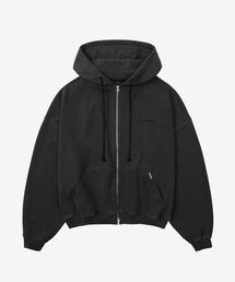 D.PRIQUE（ディープリーク）の「オーバーサイズフルジップフードパーカー - ウォッシュドブラック（パーカー）」