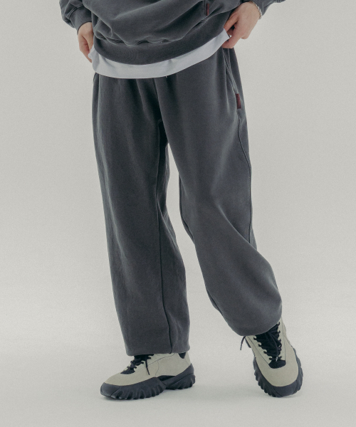 PSSHOPPER（ピーエスショッパ）の「ピグメントワイドジョガーパンツ[ダークグレー]（スウェットパンツ・メンズ・その他・MEDIUM/LARGE/X-LARGE）」の9枚目の写真