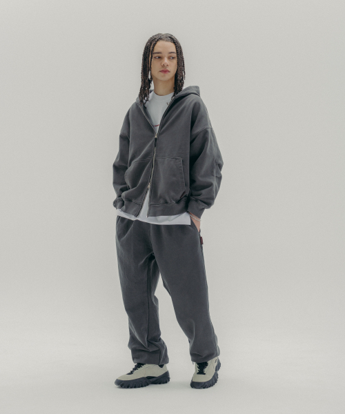 PSSHOPPER（ピーエスショッパ）の「ピグメントワイドジョガーパンツ[ダークグレー]（スウェットパンツ・メンズ・その他・MEDIUM/LARGE/X-LARGE）」の10枚目の写真