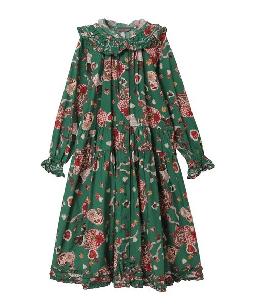 スウィートメモリーズプリントミディワンピース（ワンピース）｜PINK