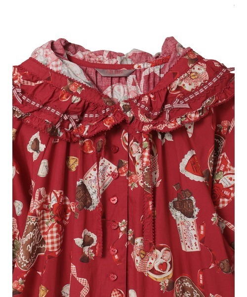 スウィートメモリーズプリントミディワンピース（ワンピース）｜PINK