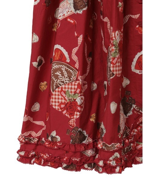 スウィートメモリーズプリントミディワンピース（ワンピース）｜PINK