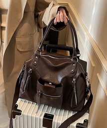 CELENA BEATS（セレナビーツ）の「フロントポケットPUレザートートバック（トートバッグ）」