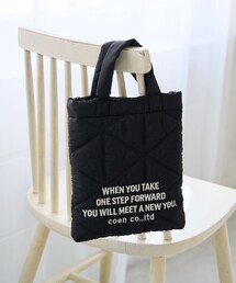 【再入荷/新色登場】ロゴ刺繍 幾何柄 キルト2wayショルダーバッグ