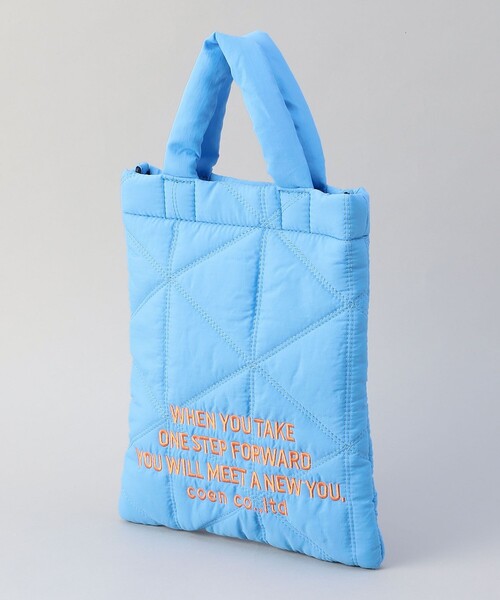 coen（コーエン）の「ロゴ刺繍 幾何柄 キルト2wayショルダーバッグ（ショルダーバッグ・レディース・ホワイト/ピンク/ライム/ブラック/ライトブルー/その他6/シルバー・FREE）」の14枚目の写真