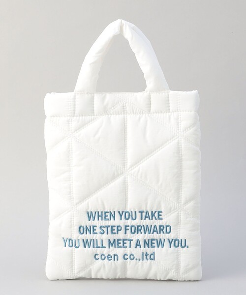 coen（コーエン）の「ロゴ刺繍 幾何柄 キルト2wayショルダーバッグ（ショルダーバッグ・レディース・ホワイト/ピンク/ライム/ブラック/ライトブルー/その他6/シルバー・FREE）」の19枚目の写真