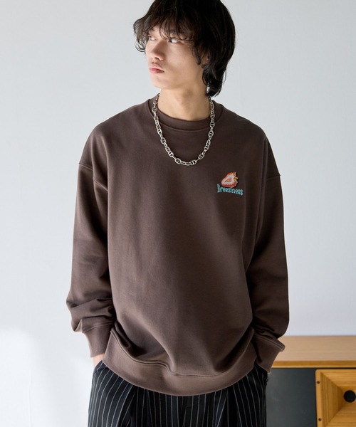 PBLIM（ページボーイリム）の「《UNISEX》ビンテージベリースウェット（スウェット・レディース・杢グレー/チャコールグレー/ブラウン・MEDIUM/LARGE）」の3枚目の写真