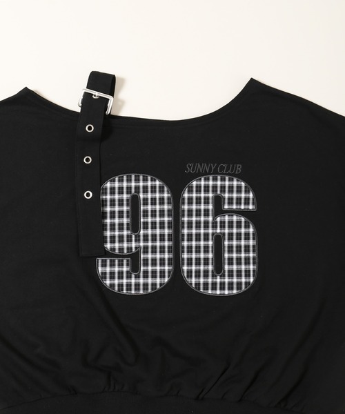 WC(ダブル シー)の「チェックレイヤードワンショルスウェット(スウェット・レディース・グレー/ブラック・FREE)」の19枚目の写真