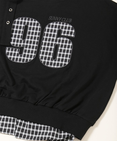 WC(ダブル シー)の「チェックレイヤードワンショルスウェット(スウェット・レディース・グレー/ブラック・FREE)」の21枚目の写真