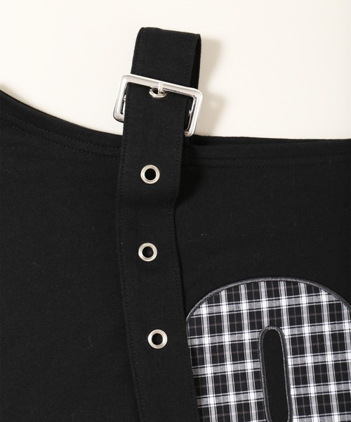 WC(ダブル シー)の「チェックレイヤードワンショルスウェット(スウェット・レディース・グレー/ブラック・FREE)」の22枚目の写真