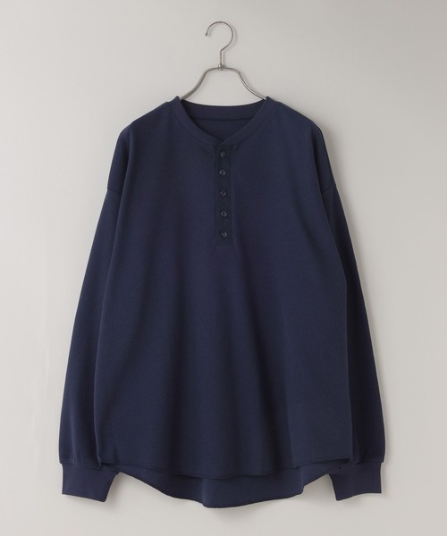 LOWRYS FARM（ローリーズファーム）の「【LFM(U)】ワッフルヘンリーネックＴＬＳ　 640200（Tシャツ/カットソー・メンズ・ネイビー/グレー/ホワイト・LARGE/MEDIUM）」の12枚目の写真