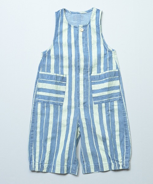 MARKEY'S（マーキーズ）の「デニムルーズフィットサロペット（サロペット/オーバーオール・キッズ・ネイビー/ライトブルー・100/130/120/110/90）」の2枚目の写真