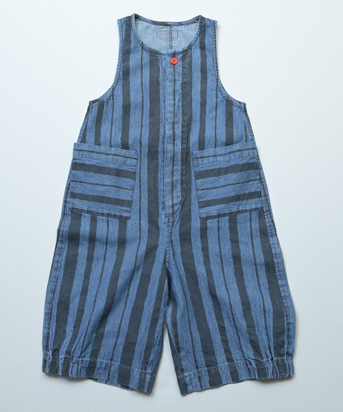 MARKEY'S（マーキーズ）の「デニムルーズフィットサロペット（サロペット/オーバーオール・キッズ・ネイビー/ライトブルー・100/130/120/110/90）」の16枚目の写真