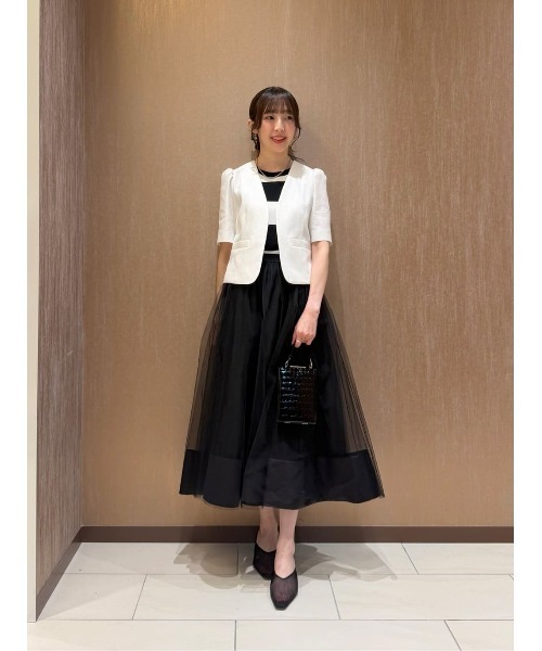 LOULOU WILLOUGHBY(ルルウィルビー)の「【LOULOU WILLOUGHBY】カノコワイドボーダータンク(ニット/セーター・レディース・ブラック系その他/オフホワイト/ブラック・2)」の10枚目の写真