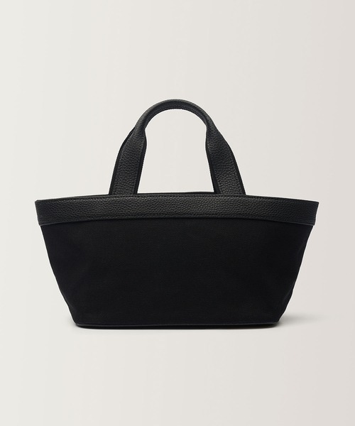 NOTHING WRITTEN（ナッシングリトゥン）の「NOTHING WRITTEN / ナッシングリトゥン 1967 half tote bag カウレザー ハンドバッグ 2026年春夏（ハンドバッグ・レディース・ブラック/ナチュラル・FREE）」の3枚目の写真