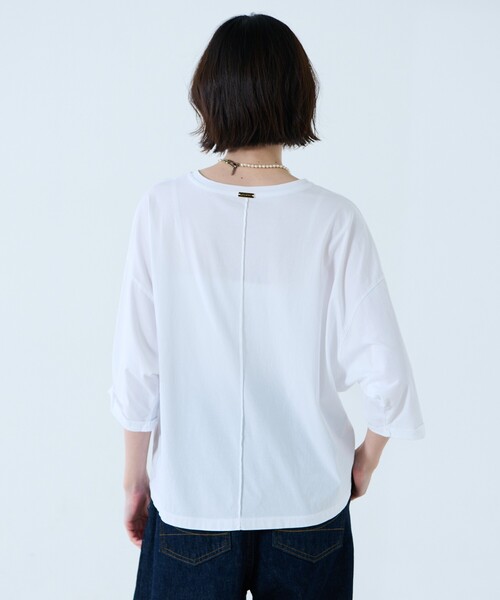 MICA&DEAL（マイカ＆ディール）の「【MICA&DEAL /マイカアンドディール】"CHAILLY"print pullover / プリントプルオーバー / ロゴT（Tシャツ/カットソー・レディース・ピンク/チャコールグレー/ベージュ/ホワイト・フリー）」の6枚目の写真