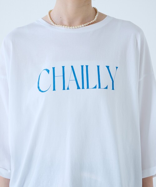 MICA&DEAL（マイカ＆ディール）の「【MICA&DEAL /マイカアンドディール】"CHAILLY"print pullover / プリントプルオーバー / ロゴT（Tシャツ/カットソー・レディース・ピンク/チャコールグレー/ベージュ/ホワイト・フリー）」の8枚目の写真