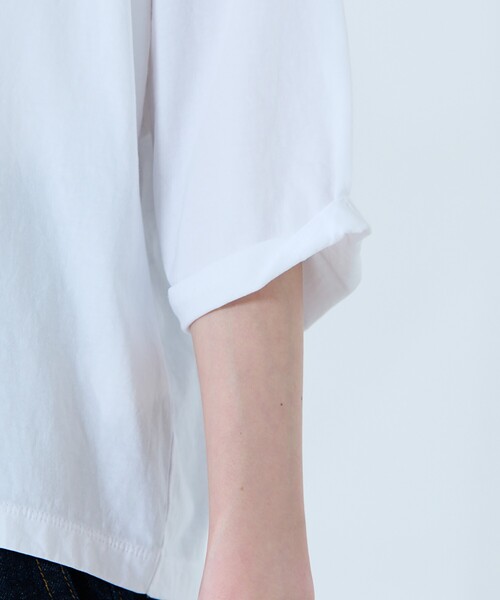 MICA&DEAL（マイカ＆ディール）の「【MICA&DEAL /マイカアンドディール】"CHAILLY"print pullover / プリントプルオーバー / ロゴT（Tシャツ/カットソー・レディース・ピンク/チャコールグレー/ベージュ/ホワイト・フリー）」の22枚目の写真