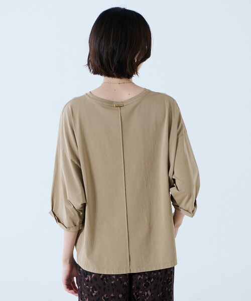 MICA&DEAL（マイカ＆ディール）の「【MICA&DEAL /マイカアンドディール】"CHAILLY"print pullover / プリントプルオーバー / ロゴT（Tシャツ/カットソー・レディース・ピンク/チャコールグレー/ベージュ/ホワイト・フリー）」の16枚目の写真