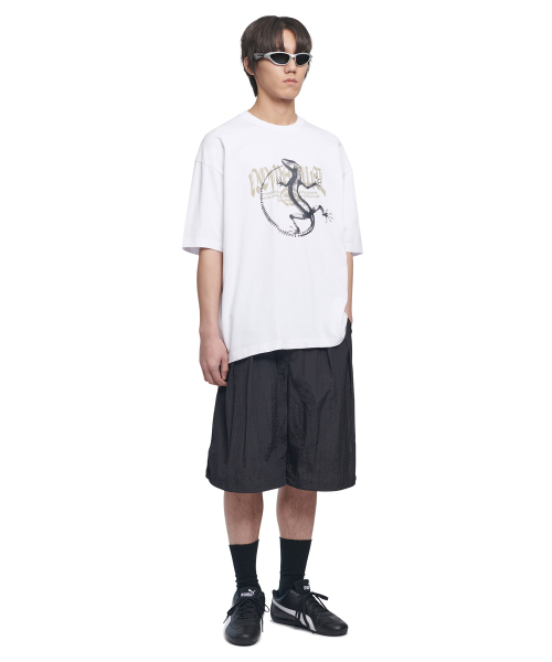 NOMANUAL(NOMANUAL)の「LIZARD T-SHIRT - WHITE(Tシャツ/カットソー・レディース・その他・S/M/L/XL)」の3枚目の写真