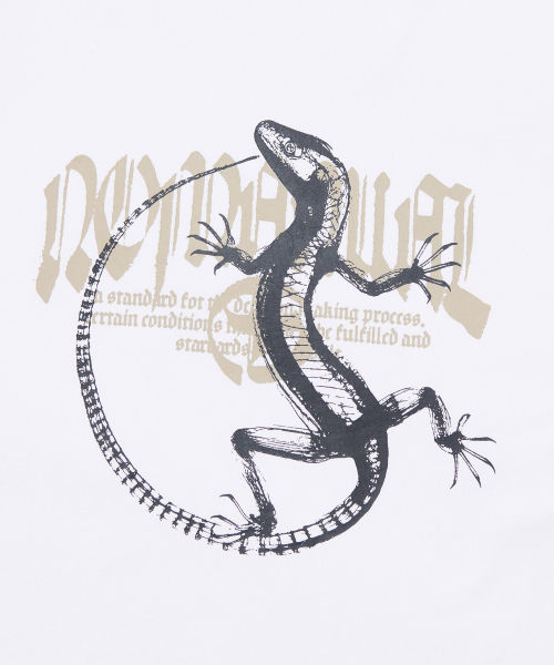 NOMANUAL(NOMANUAL)の「LIZARD T-SHIRT - WHITE(Tシャツ/カットソー・レディース・その他・S/M/L/XL)」の5枚目の写真