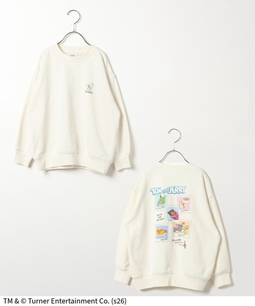 Tom＆Jerry（トムアンドジェリー）の「TOM and JERRY/スウェット/625162（スウェット・キッズ・ネイビー/ライトグレー/チャコールグレー/ホワイト系その他2/ライトピンク・130cm/160cm/150cm/140cm）」の7枚目の写真
